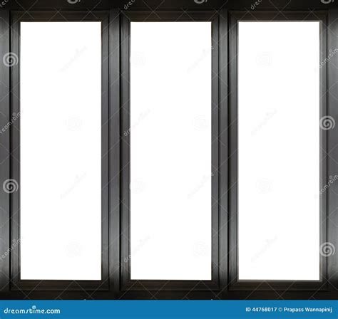 Black Metal Window Frame Stock Photo - Image: 44768017