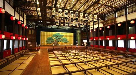 A Kabuki theater (note the platform protruding from the stage into the audienc… | Traditional ...