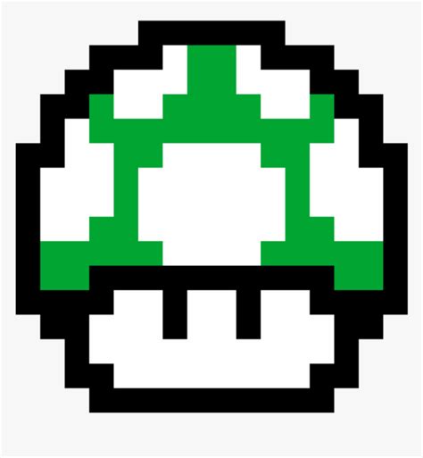 1up Mushroom - Mario 1 Up Mushroom 8 Bit, HD Png Download - kindpng