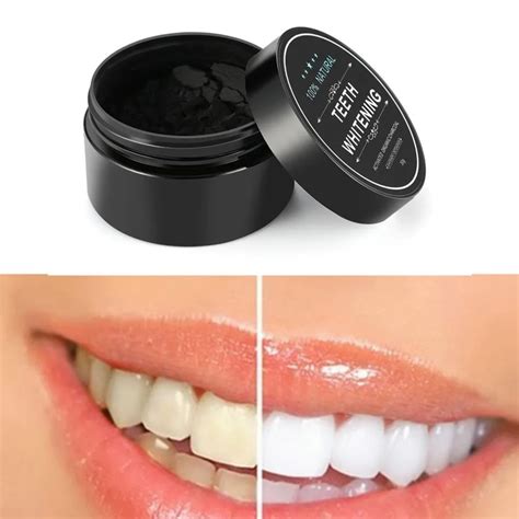 30g Black Activated Bamboo Charcoal Tooth Powder Oral Hygiene Cleaning ...