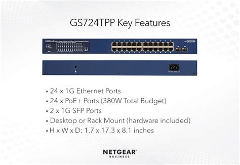 Smart Cloud Switches - GS724TPP | NETGEAR