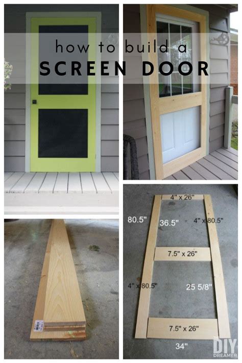 How to build a screen door. DIY Screen Door. Custom screen door design dimensions. Architecture ...