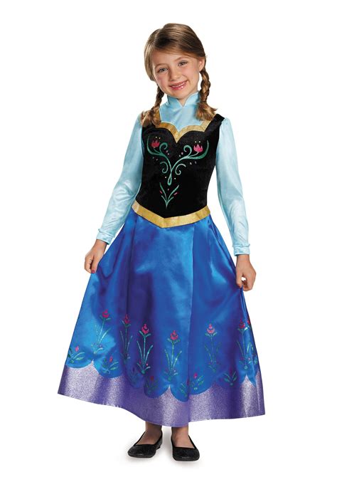 Girls Frozen Traveling Anna Prestige Costume