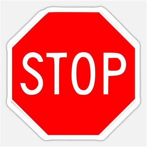 Stop Sign Stickers | Unique Designs | Spreadshirt