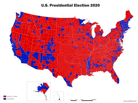 2020 U.S. Election Mapped: TrumpLand vs Biden Archipelago - A Tale of ...