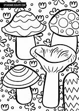 Printable Mushroom Coloring Pages sketch template