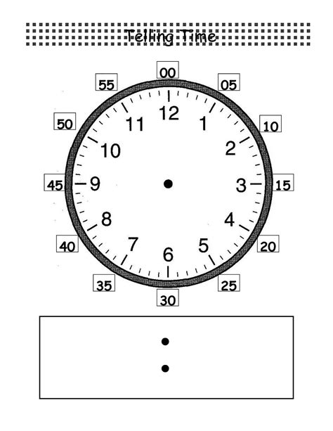 Blank Clock Face Worksheets | Activity Shelter