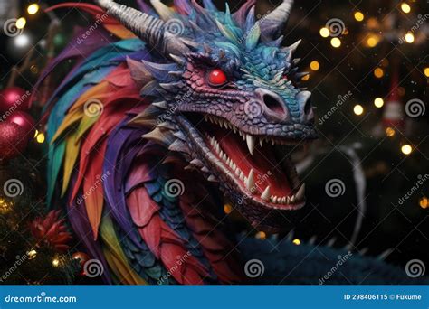 Celebration 2024 Year of the Dragon Generative Ai Stock Image - Image of celebration, chinese ...