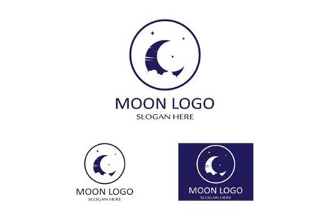 Moon Logo Graphic by Mujiyono · Creative Fabrica