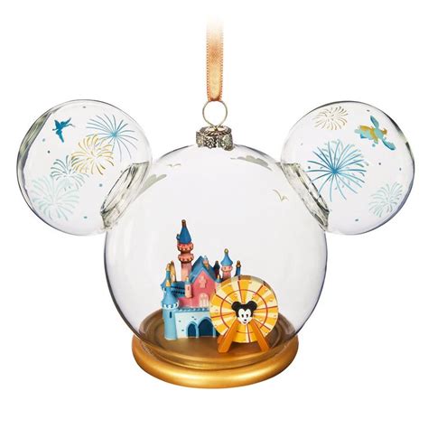 Product Image of Mickey Mouse Icon Glass Ornament - Disneyland # 1 ...