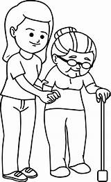 Coloring Pages For Elderly Printable sketch template