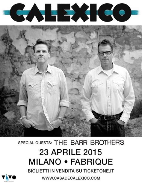 Fabrique » Calexico | Calexico, Summer tour, Tours