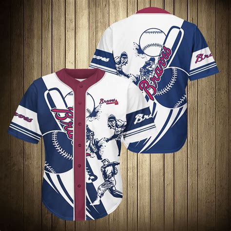 MLB Atlanta Braves Blue Baseball Jersey