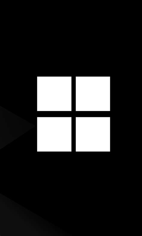 Dark Windows 11 Logo Wallpaper