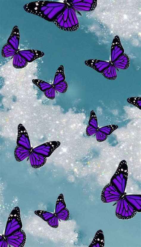 Purple Butterfly Phone Wallpapers - Top Free Purple Butterfly Phone Backgrounds - WallpaperAccess