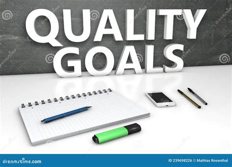 Quality Goals stock illustration. Illustration of mission - 239698226