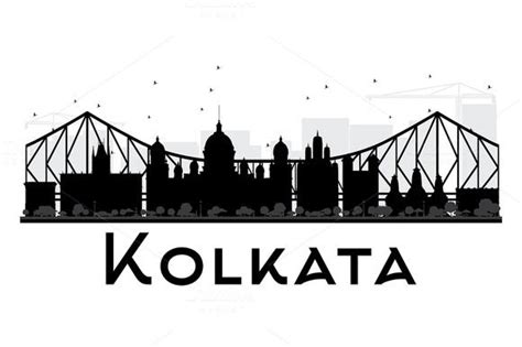 Kolkata City Skyline Silhouette | City skyline silhouette, Skyline silhouette, City skyline