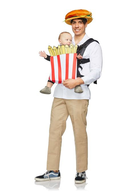 Fries and Burger Baby Carrier Costume