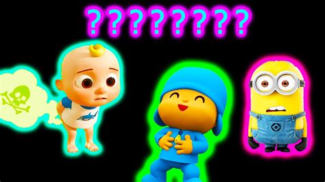 Pocoyo Laughing and Cocomelon Hurry to toilet Sound Variations in 31 Seconds - YouTube