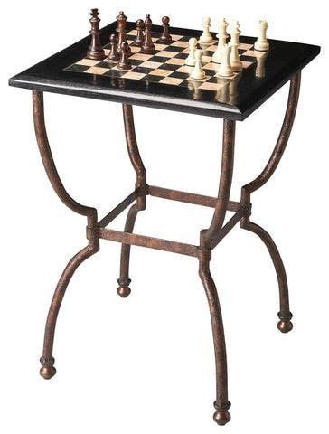 Butler Furniture Fossil Stone Chess Game Table 6061025 (With images) | Chess table, Game table ...