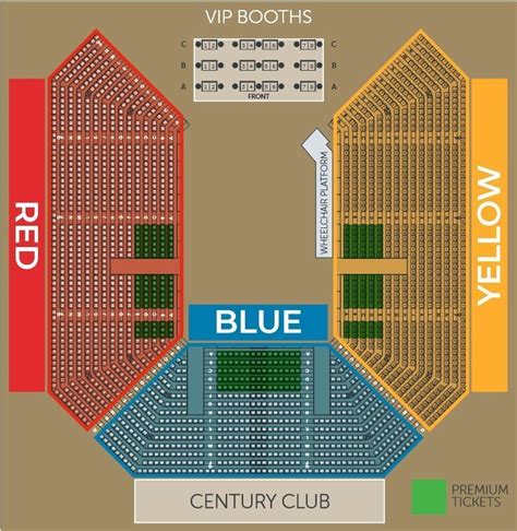 Alexandra Palace Great Hall Seating Map - Snooker