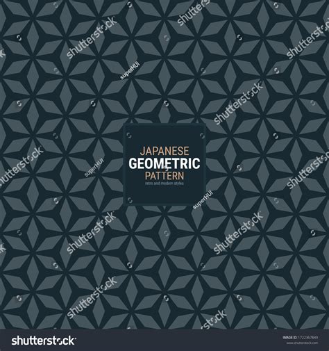 Japanese Geometric Pattern This Simple Vector Stock Vector (Royalty Free) 1722367849 | Shutterstock