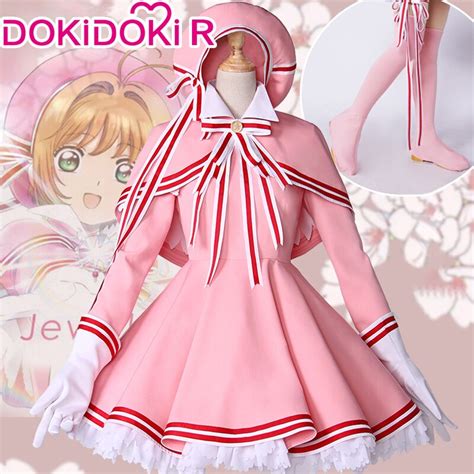 DokiDoki-R Anime Card Captor Sakura Cosplay Kinomoto Sakura Costume P – Dokidokicosplay ...