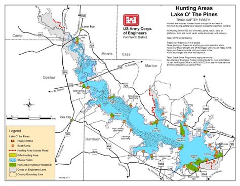 Map | Lake O' The Pines - Cedar Creek Texas Map | Printable Maps