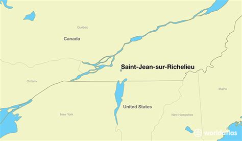 Where is Saint-Jean-sur-Richelieu, QC? / Saint-Jean-sur-Richelieu, Quebec Map - WorldAtlas.com