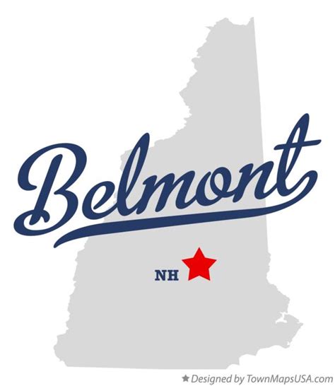 Map of Belmont, NH, New Hampshire