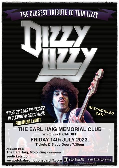 DIZZY LIZZY at The Earl Haig Club - Rescheduled from June 16 , Earl ...