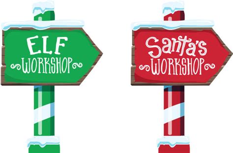 Best Santa Workshop Illustrations, Royalty-Free Vector Graphics & Clip Art - iStock