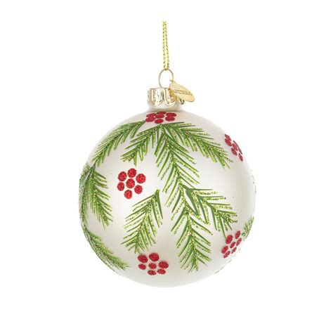 White Christmas Tree Ball 8cm - OK Home