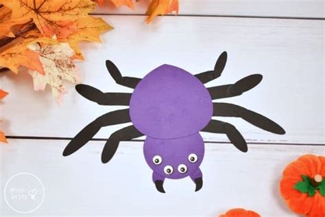 Halloween Spider Handprint Craft for Kids [Free Template] – Idiom Studio