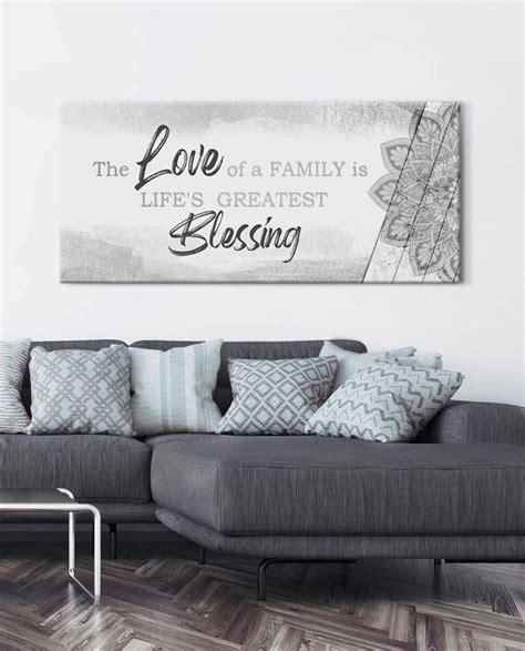 Christian Wall Art: The Love Of A Family Is Life's V4 (Wood Frame Read - Sense Of Art | Family ...