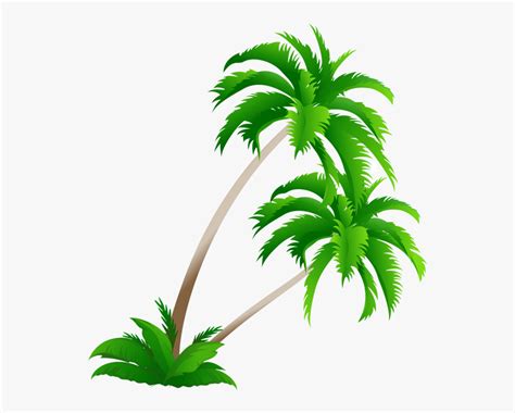 Hawaiian Palm Trees Vector , Free Transparent Clipart - ClipartKey