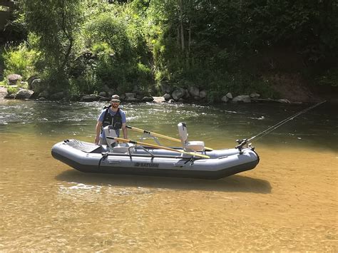 Saturn Inflatable Fly Fishing Drift Raft Boat with Rowing Frame