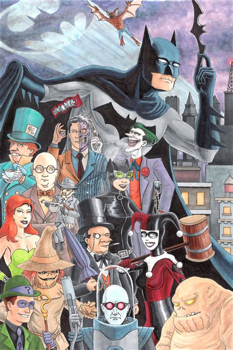 Batman Rogues Gallery by RobertBakerArt on DeviantArt