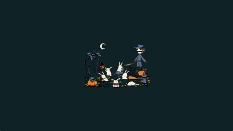 Halloween, Minimalism Wallpapers HD / Desktop and Mobile Backgrounds