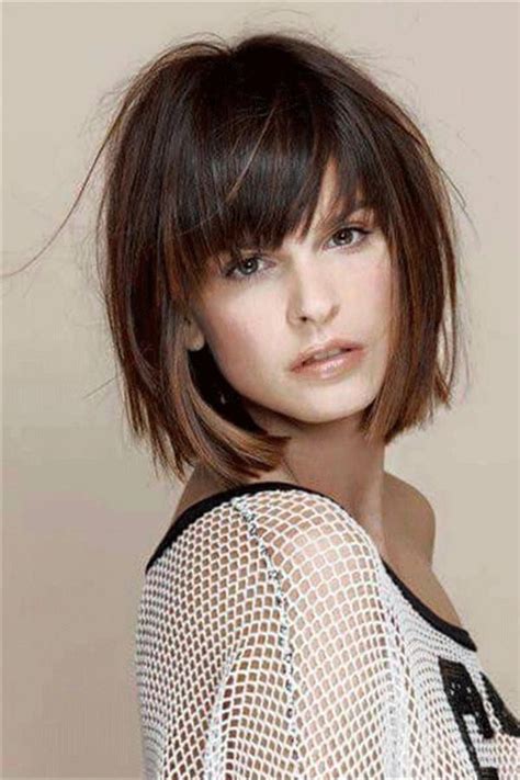 11 Short Layered Bob With Bangs For Fine Hair - Short Hairstyle Trends ...