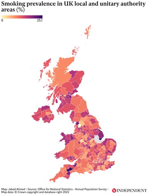 Mapped: Areas in the UK with the most smokers as plans for generational ...