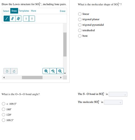 Solved Draw the Lewis structure for SO32−, including lone | Chegg.com