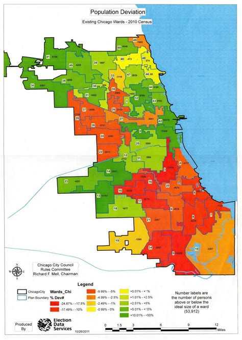 Chicago carte de zonage - Chicago zone de la carte (États-unis d'Amérique)