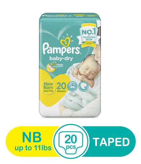 Pampers Baby Dry New Born 20X1S - Rose Pharmacy Medicine Delivery