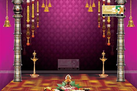 vinayaka chavithi stage backdrop idea template | naveengfx