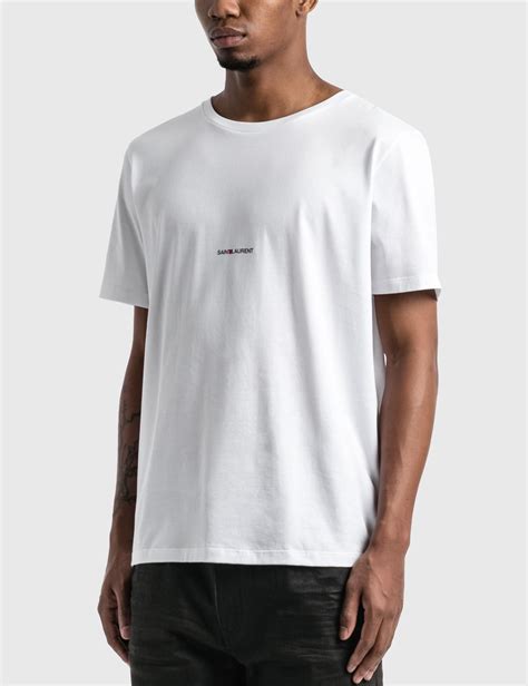 Saint Laurent - Saint Laurent Logo T-Shirt | HBX - Globally Curated Fashion and Lifestyle by ...