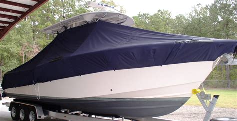 Grady White® Canyon-306 20xx T-Top-Boat-Cover, starboard-front image | RNR-Marine.com™ ImageView