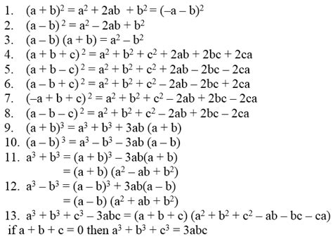 Algebraic Identities Of Polynomials - A Plus Topper