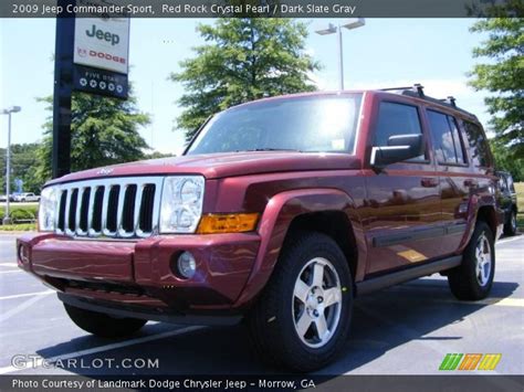 Red Rock Crystal Pearl - 2009 Jeep Commander Sport - Dark Slate Gray ...