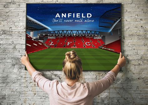 Liverpool FC Red Football This is Anfield Poster LFC Official